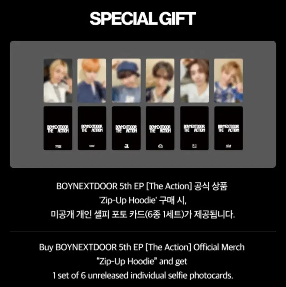 Boynextdoor The Action Hooded Zip-up Poca Buncheol