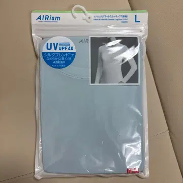 AIRism UV컷 긴팔 T셔츠 L 스카이블루