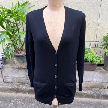 랄프 로렌 스포츠 울 가디건 S 사이즈 블랙