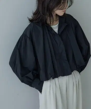 벌룬 나일론 블루종