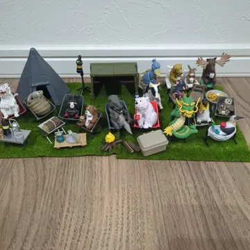 동물 캠핑 캡슐 토이 캠핑 세트