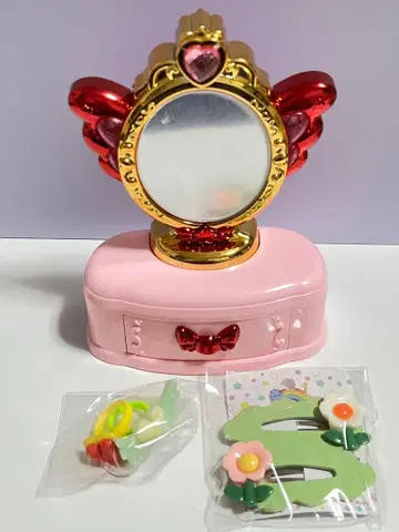 프린세스 미니 드레서 꽃 헤어핀 하트 반지 리본 링 묶음 판매