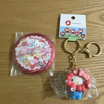 헬로키티 키링 배지 세트