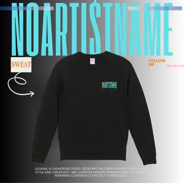 NOARTISTNAME 블랙 맨투맨