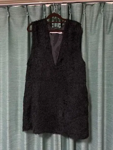 provoke 프린지 V넥 미니 원피스