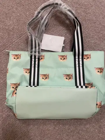 [ PAUL & JOE ] [ 새상품 ] 고양이 패턴 프린트 토트백