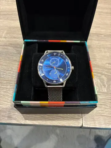 Paul Smith 블루 다이얼 시계