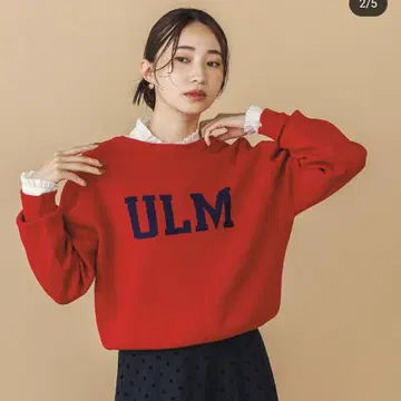 그레디 브릴리언트 ULM 크루넥 2way 니트 레드