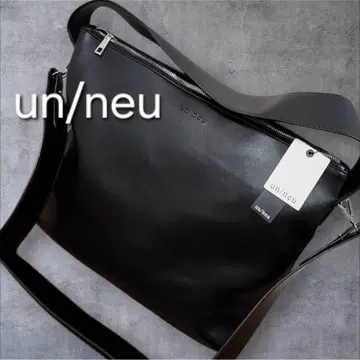 택 포함 새상품 un/neu 안노이 합성 피혁 숄더백 블랙
