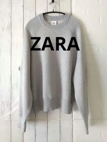 자라 스웨터 그레이 래글런 ZARA