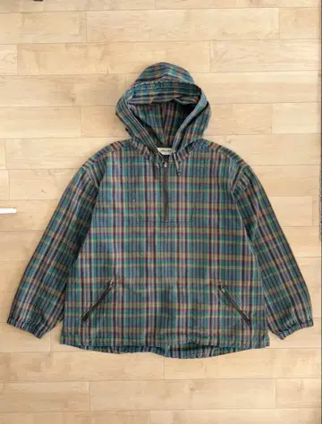 90s 에디 바우어 체크 아노락