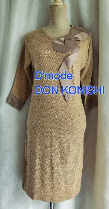 새상품급 Dmoda DON KONISHI 리본 니트 원피스