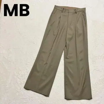 MB 슬랙스 베이지 턱인 M