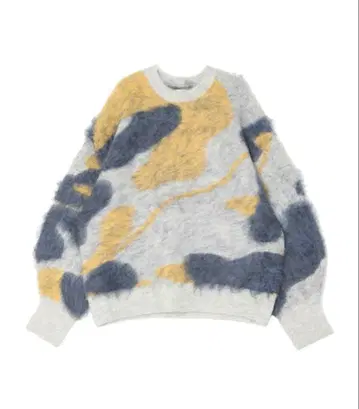 Ungrid 언그리드 샤기 자카드 니트