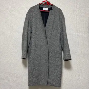 LACOSTE 그레이 롱 코트
