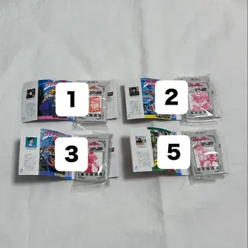 죠죠의 기묘한 모험 캡슐 토이 4개 세트