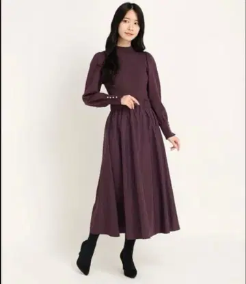 스트로베리 필드 쉘 스트레치 원피스 이소재 도킹 원피스