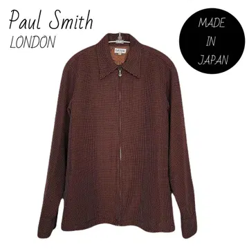 새상품급 레어 PaulSmith LONDON 싱글 지퍼 블루종 90s