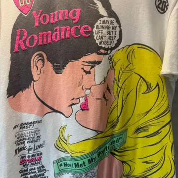 80s DC코믹 young romance Tshirt DC코믹