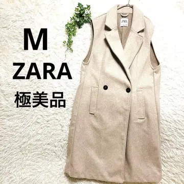 [ 새상품급 ] ZARA 울 라이크 롱베스트 코트풍 베이지 M 사이즈