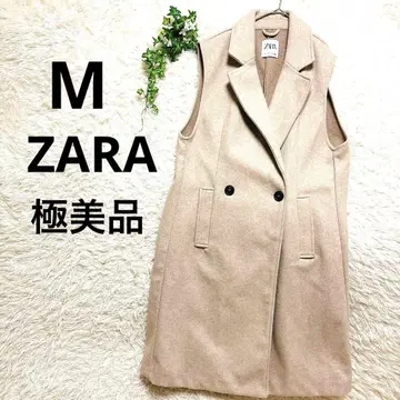 [ 새상품급 ] ZARA 울 라이크 롱베스트 코트풍 베이지 M 사이즈