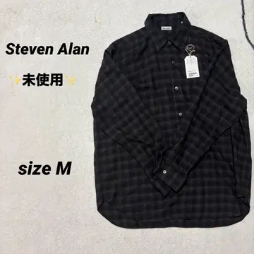 [ 미사용 ] Steven Alan 셔츠 M 블랙