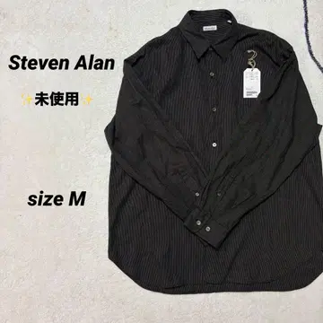 [ 미사용 ] Steven Alan 셔츠 M 블랙