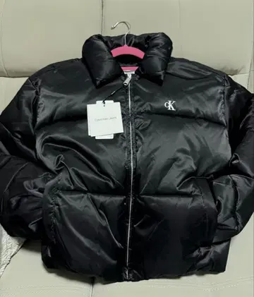 캘빈 클라인 진스 블랙 다운 자켓