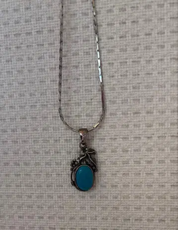 터콰이즈, 실버925 펜던트 탑 미사용