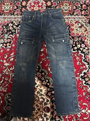 빈티지 아카이브 그런지 기믹 데님 팬츠 Y2K 헤이세이