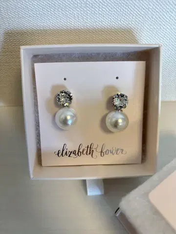 Elizabeth Bower 펄 크리스탈 귀걸이