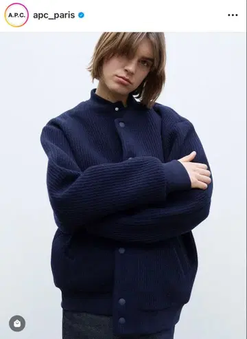 A.P.C. Mick 봄버 자켓 (네이비)