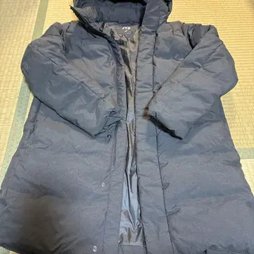 유니클로 심리스 다운 코트 롱 다운 코트 다운 파카 남성용 M