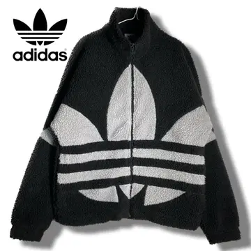 adidas 아디다스 빅 로고 보아 플리스 자켓 S 블랙