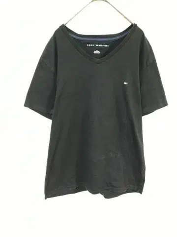 타미힐피거 TOMMY HILFIGER T셔츠 남성용M 블랙 로고 포함