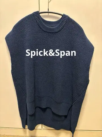 새상품급 Spick & Span 다크 블루 니트 베스트