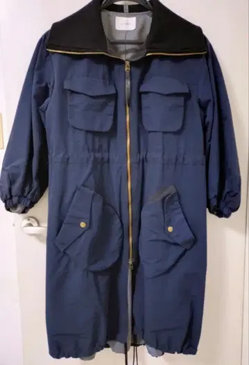 아쉬페 프랑스 네이비 모즈 코트 안감 프리 사이즈