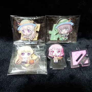 뱅드림 이어지는 쁘띠 아크릴 스탠드 4개 세트