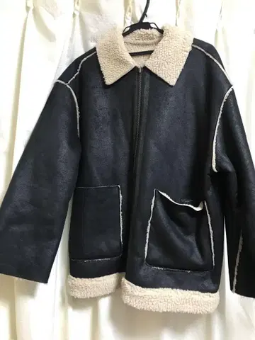 보아 자켓 블랙 리버서블