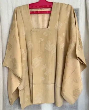 [ 도우유키 코트 ] 옐로우 컬러 베이지 꽃 겉옷