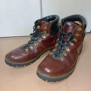 CEBO 세보 트레킹 부츠 가죽 하이컷 워크 부츠 다크 브라운