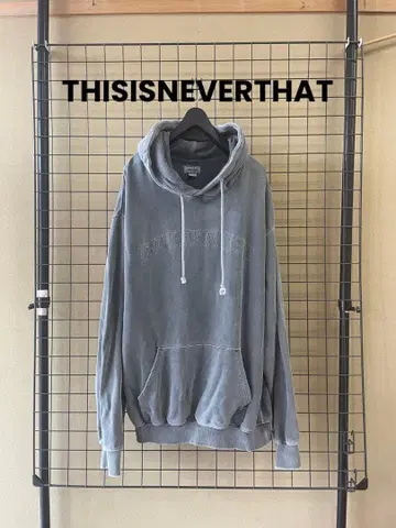 THISISNEVERTHAT DYED DAMAGE SWEAT HOODIE