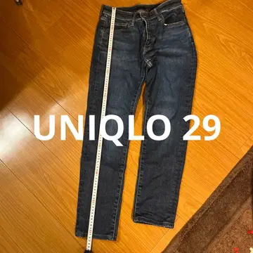 다크 블루 슬림핏 데님 UNIQLO