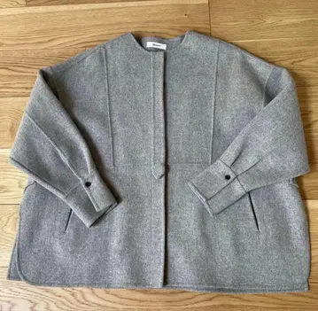 ebure 에부르 울 숏코트 라이트 그레이 38