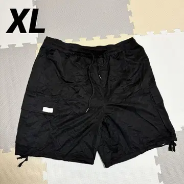 맨피니티 [ XL ] 블랙 카고 숏팬츠 드로우 스트링 팬츠