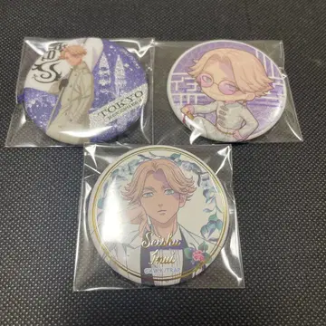 이누이 세이슈 이누피 캔뱃지 글리터 턱시도 깃발 든 도쿄 리벤저스