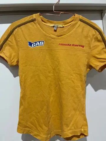 GAS 데미지 가공 T셔츠 HONDA