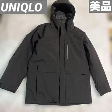 새상품급 UNIQLO 유니클로 하이브리드 다운 파카 XL 사이즈 블랙