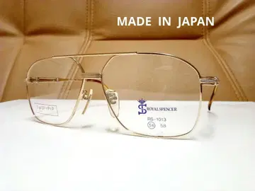 로얄 스펜서 고품질 투 브릿지 안경 프레임 (골드) 56 사이즈