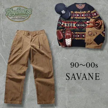[ 90s~00s ] SAVANE 코듀로이 투 턱 팬츠 미국 빈티지 의류